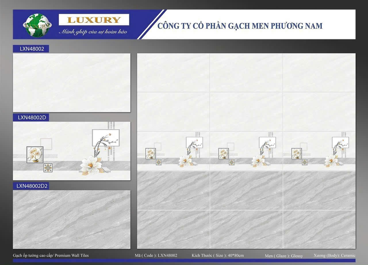 Gạch ốp tường 40x80cm PHƯƠNG NAM-1709