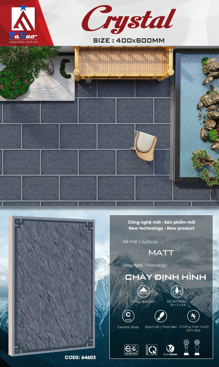 Gạch Lát Sân Vườn 40x60cm -5190