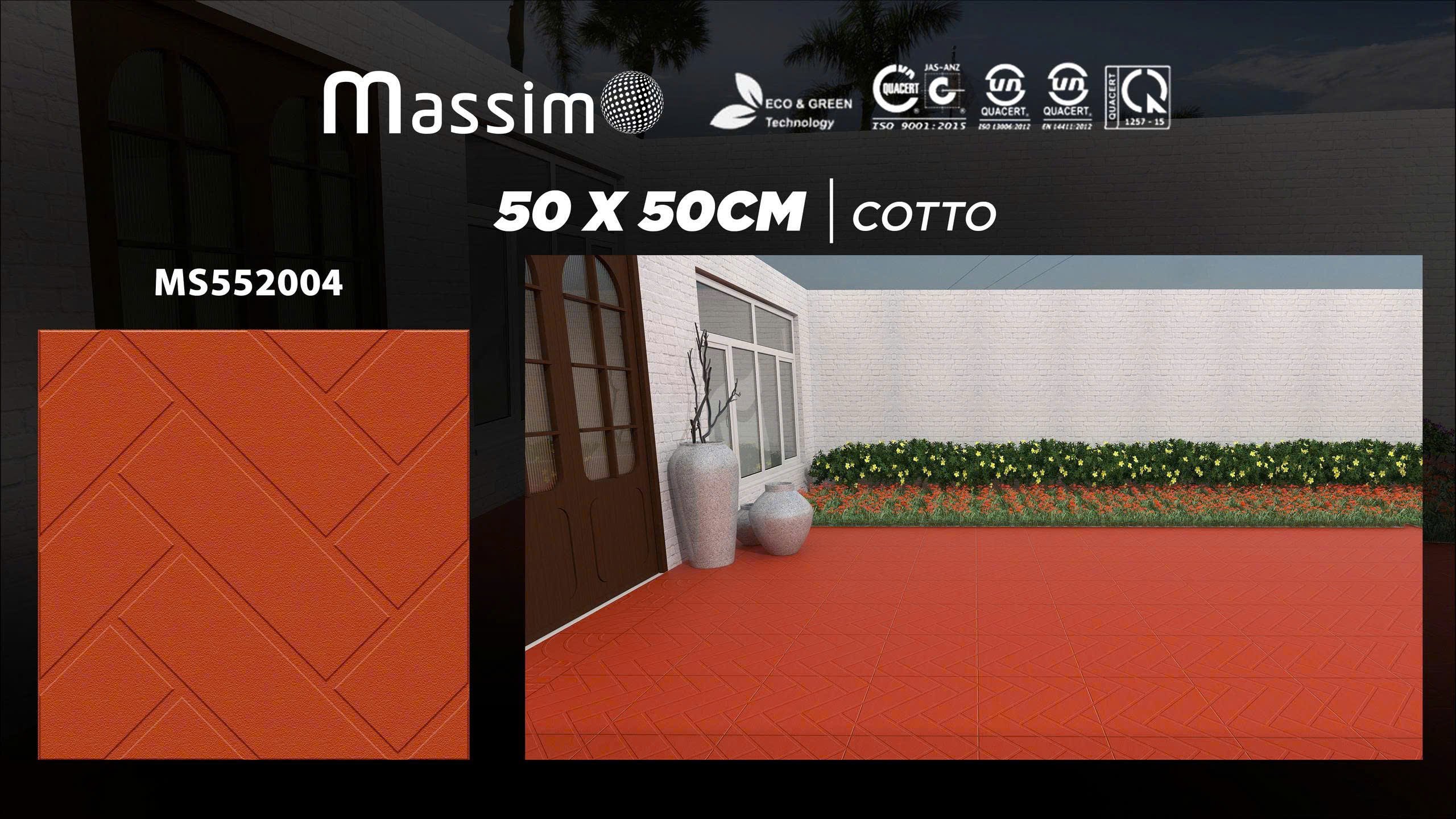 Gạch Lát Sân Vườn 50x50cm -4971