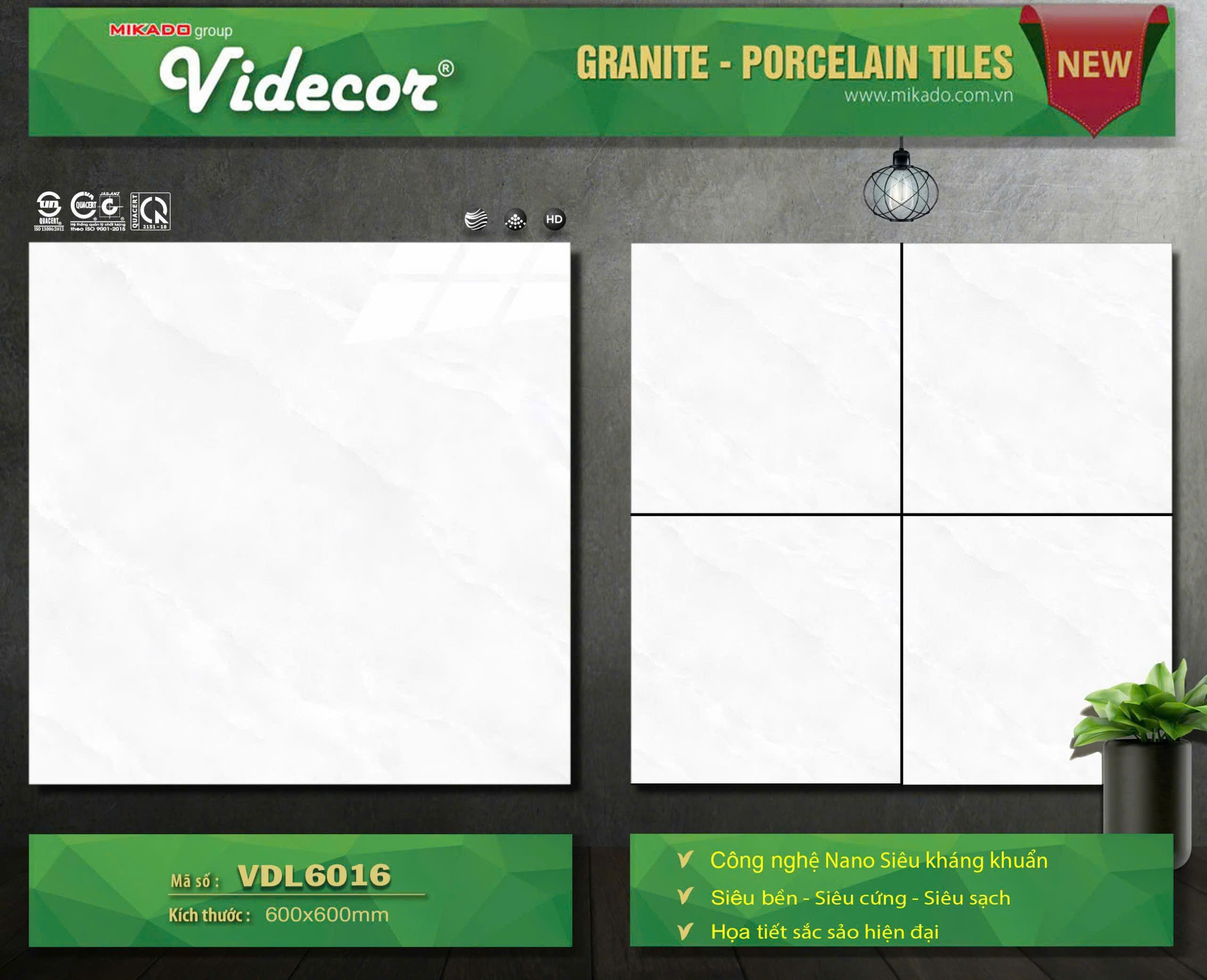 Gạch Lát Nền 60x60cm VDL6016-4797