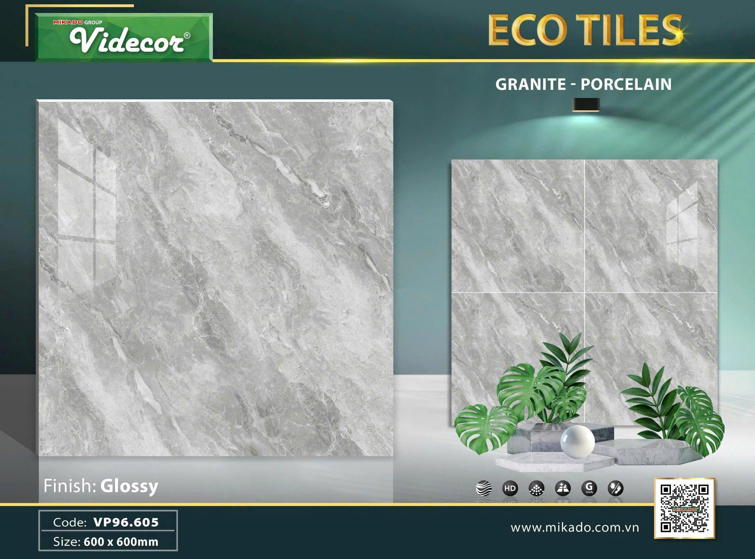 Gạch Lát Nền 60x60cm VP96.605-4787