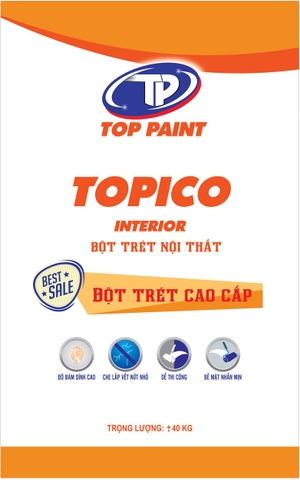Bột trét tường TOPICO nội thất 40kg-2503