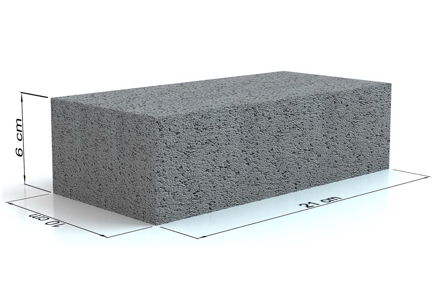 Gạch không nung đặc 6x20x21cm-2687