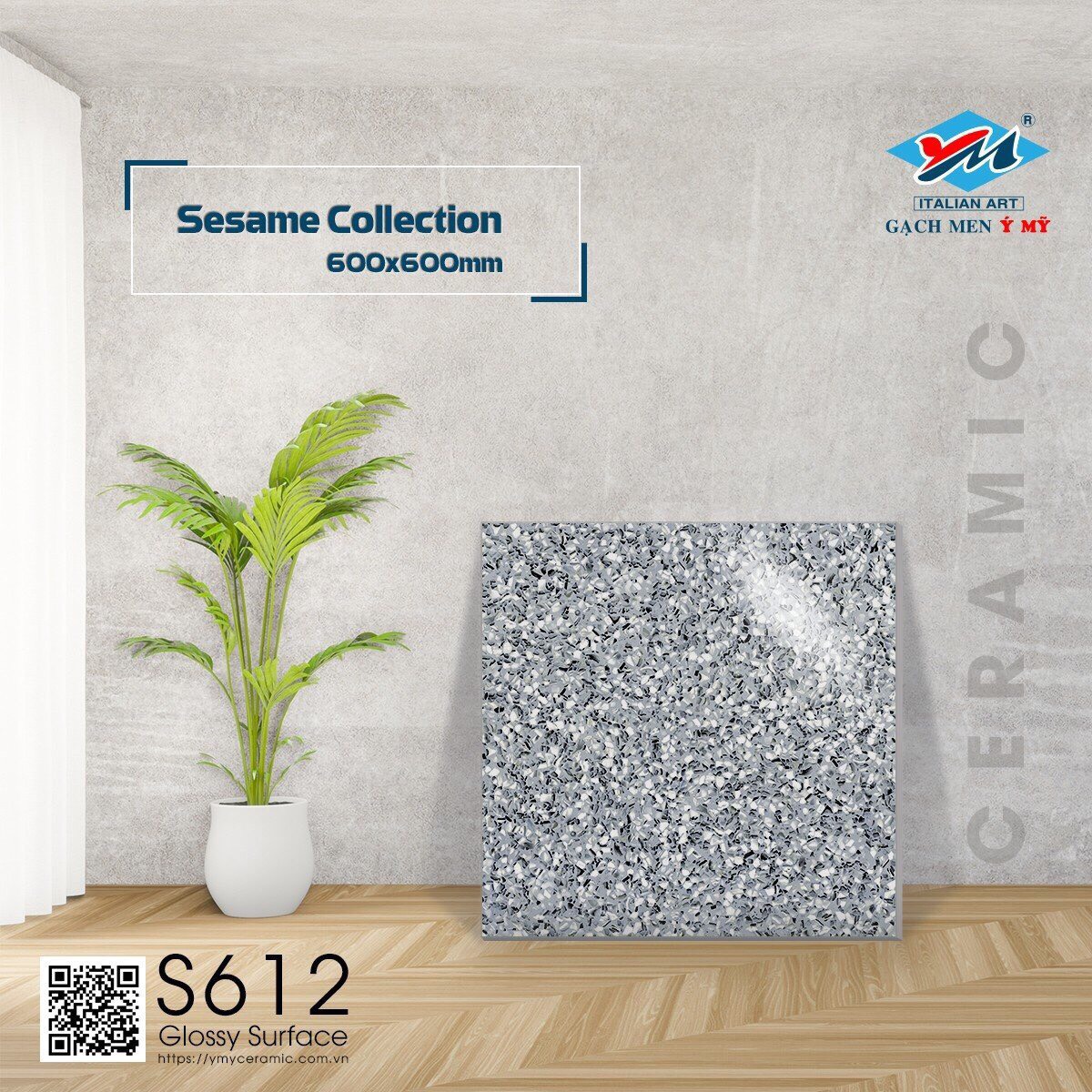 Gạch lát nền 60x60cm Ý MỸ -1779