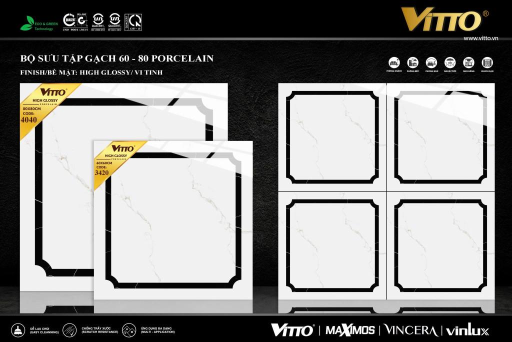 Gạch lát nền 80x80cm Vitto-3998