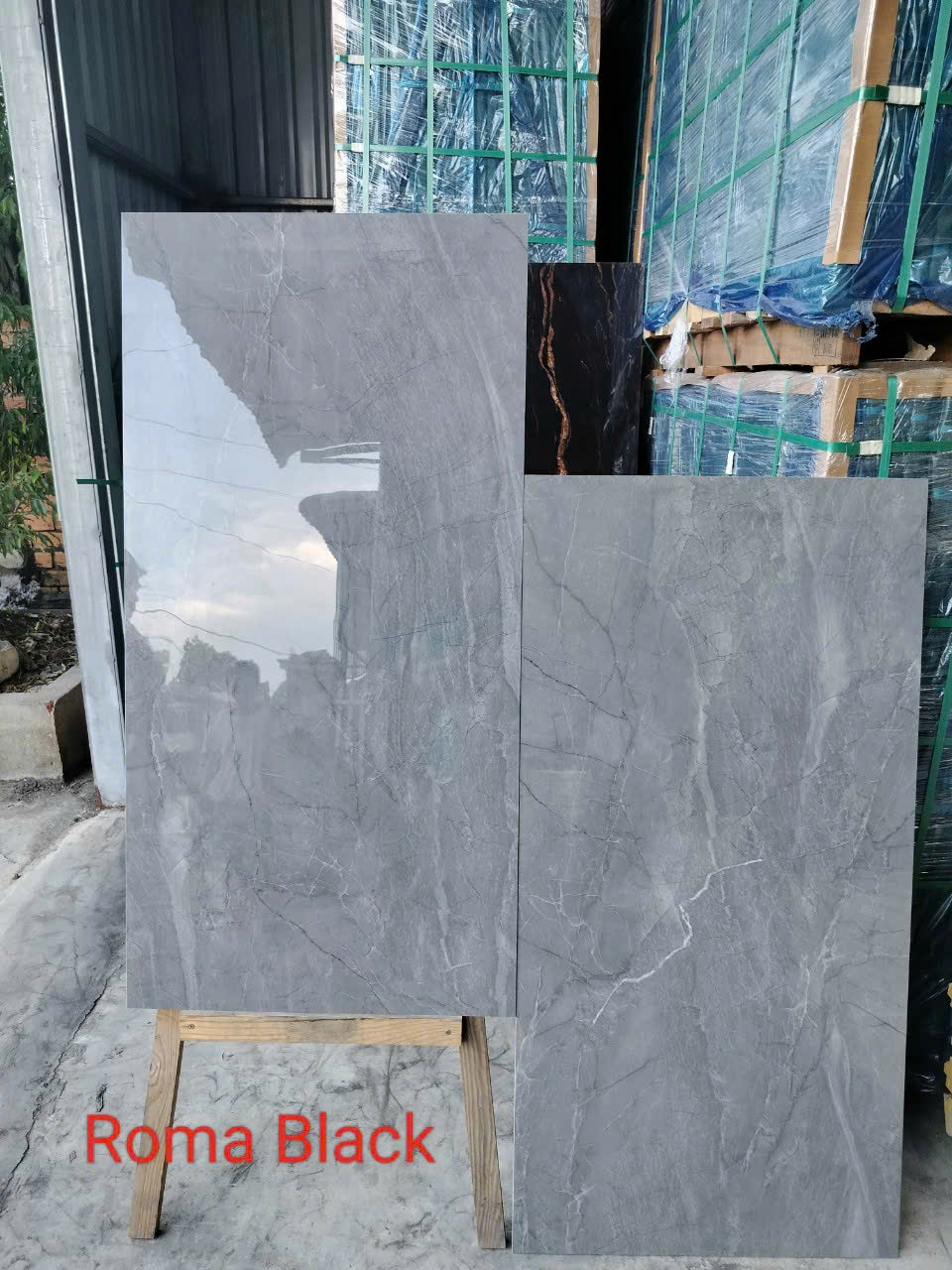 Gạch ốp lát 60x120cm Roma Black-4120