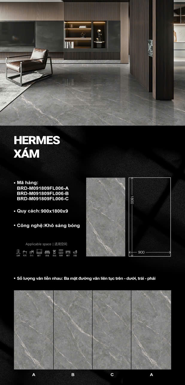 Gạch ốp lát khổ lớn 900x1800mm-4234