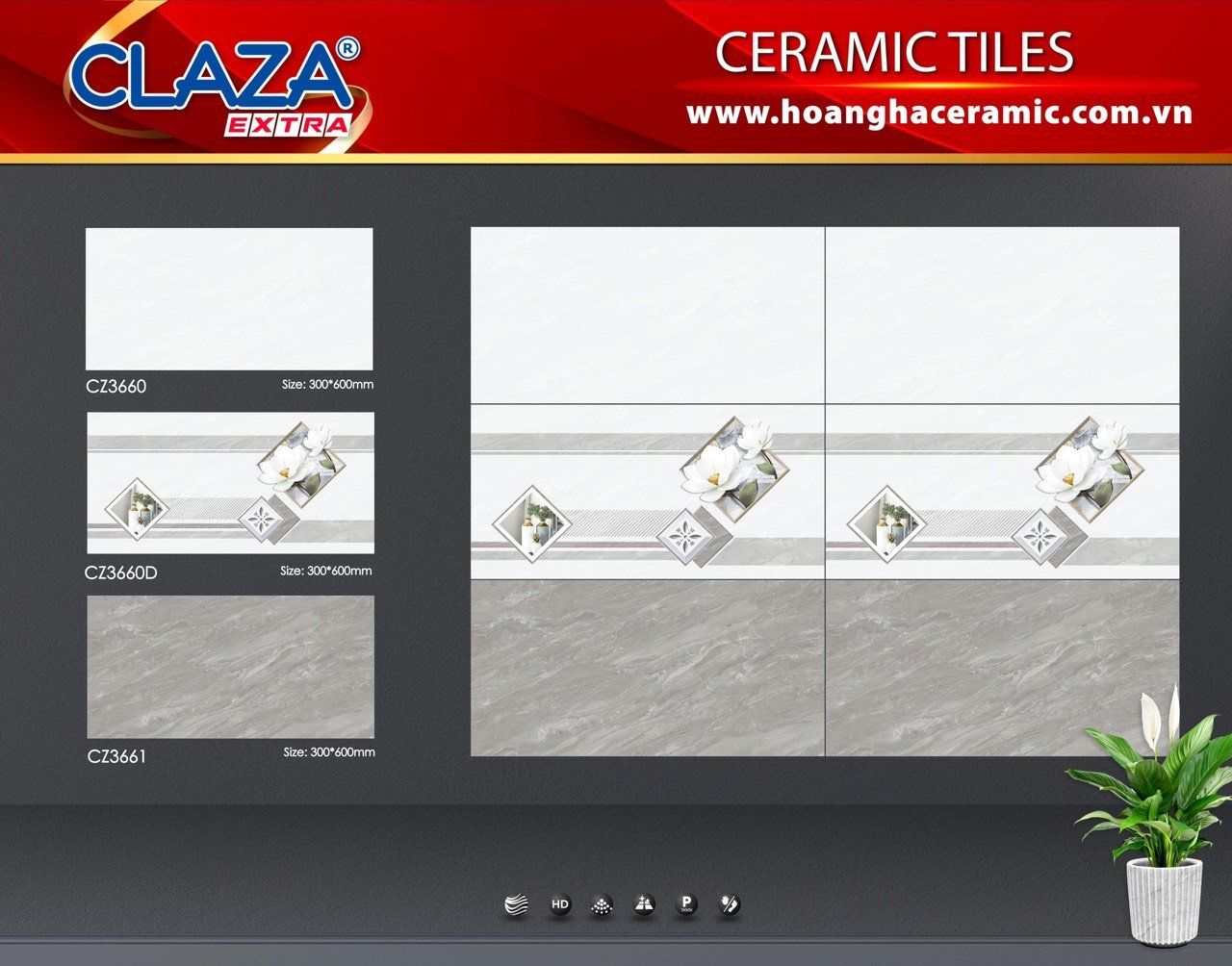 Gạch ốp tường 30x60 CLAZA-1691