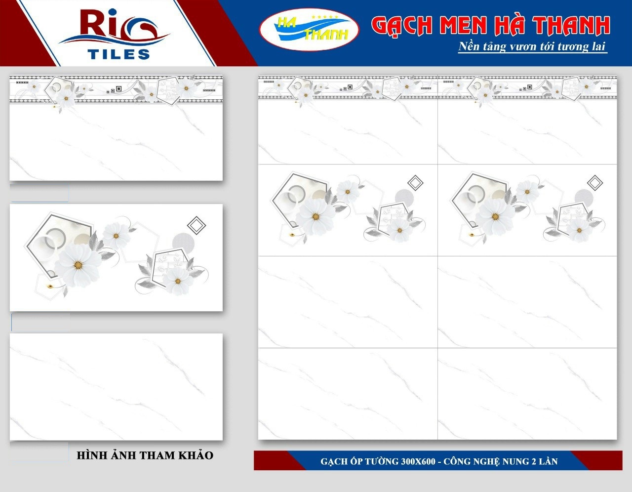Gạch ốp tường 30x60 HÀ THANH -1975