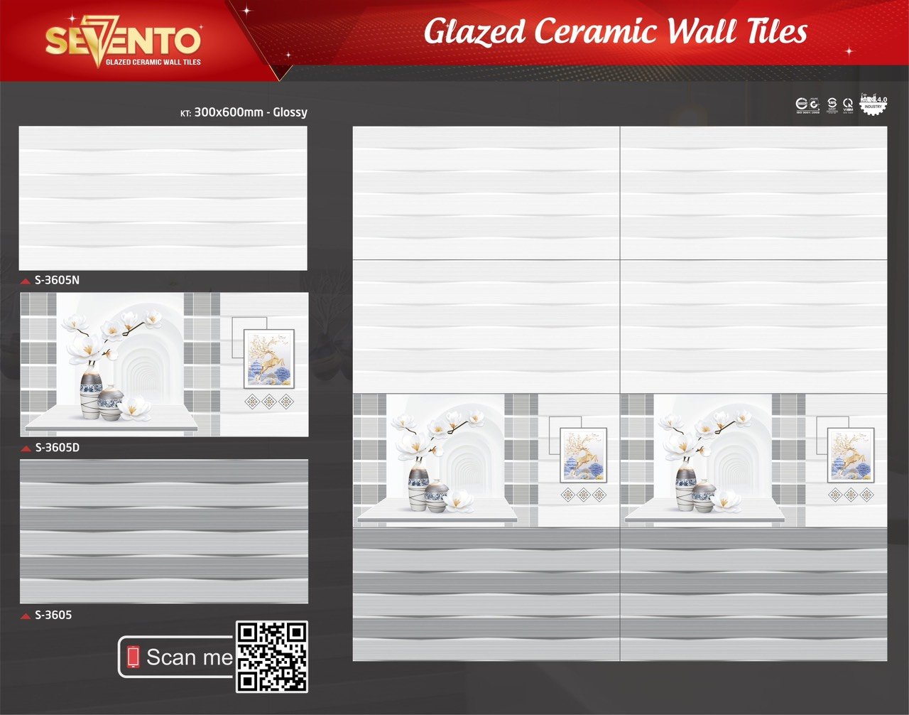 Gạch ốp tường 30x60 SEVENTO-972