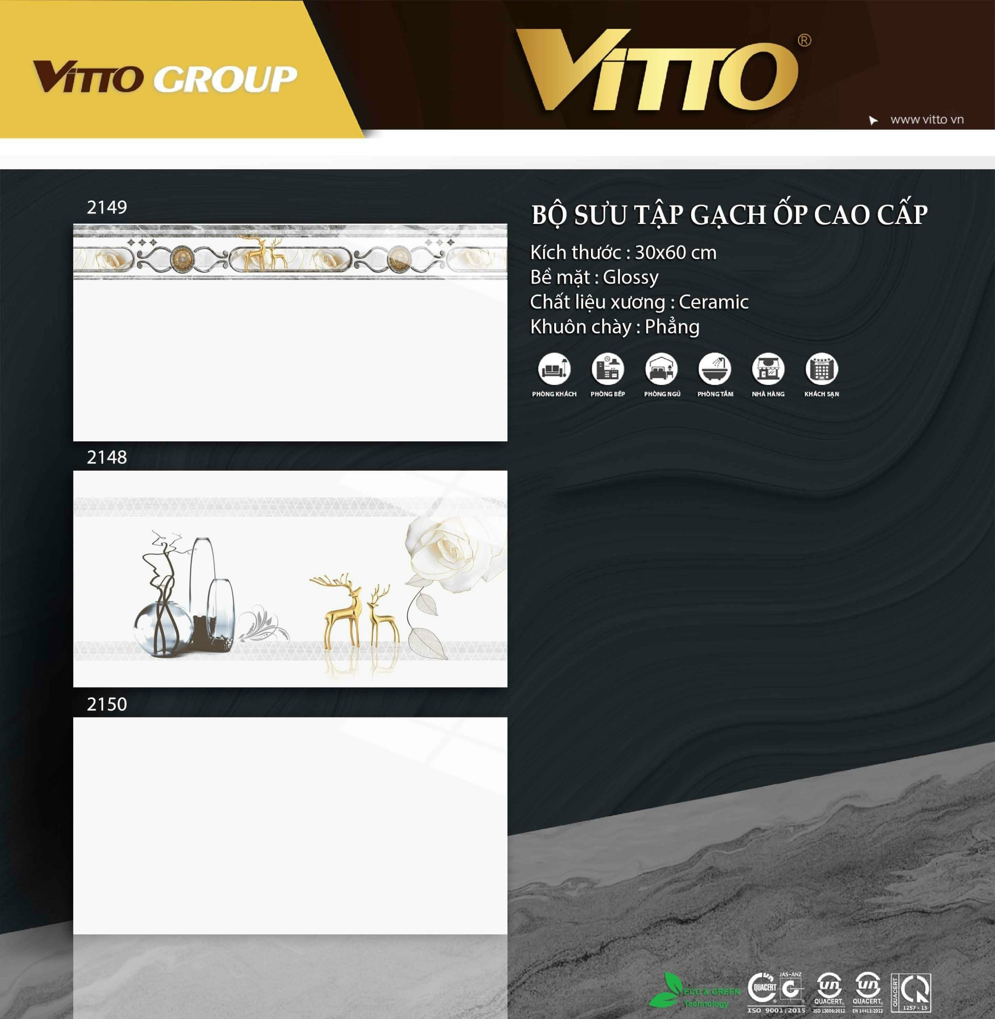 Gạch ốp tường 30x60 VITTO-1494