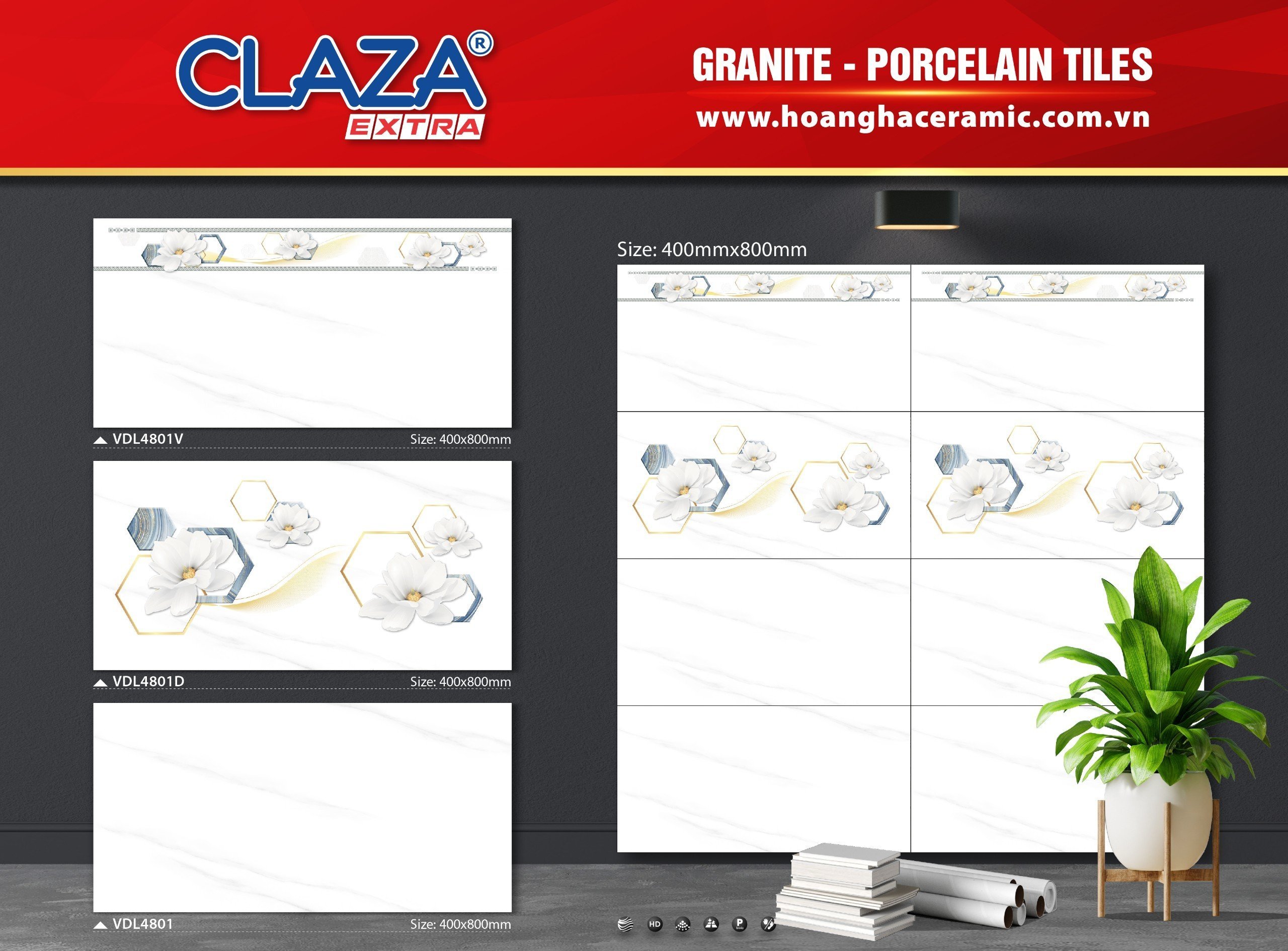 Gạch ốp tường 30x60cm CLAZA-1663