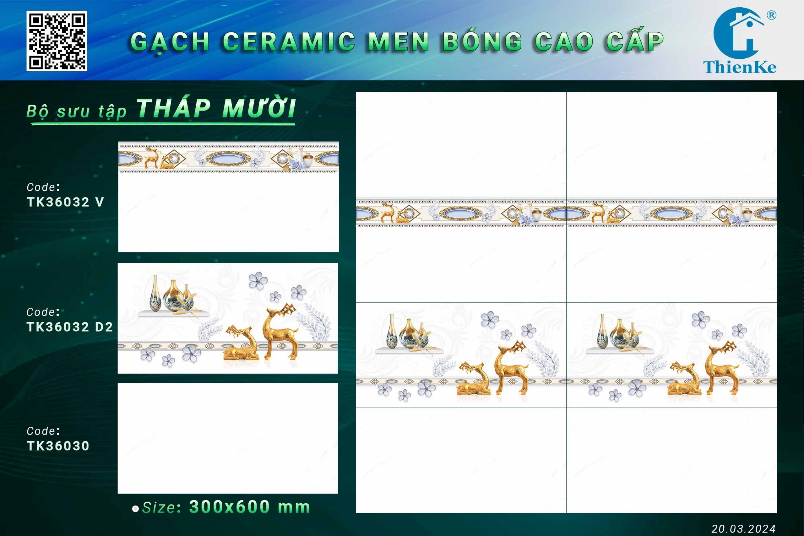 Gạch ốp tường 30x60cm-1297