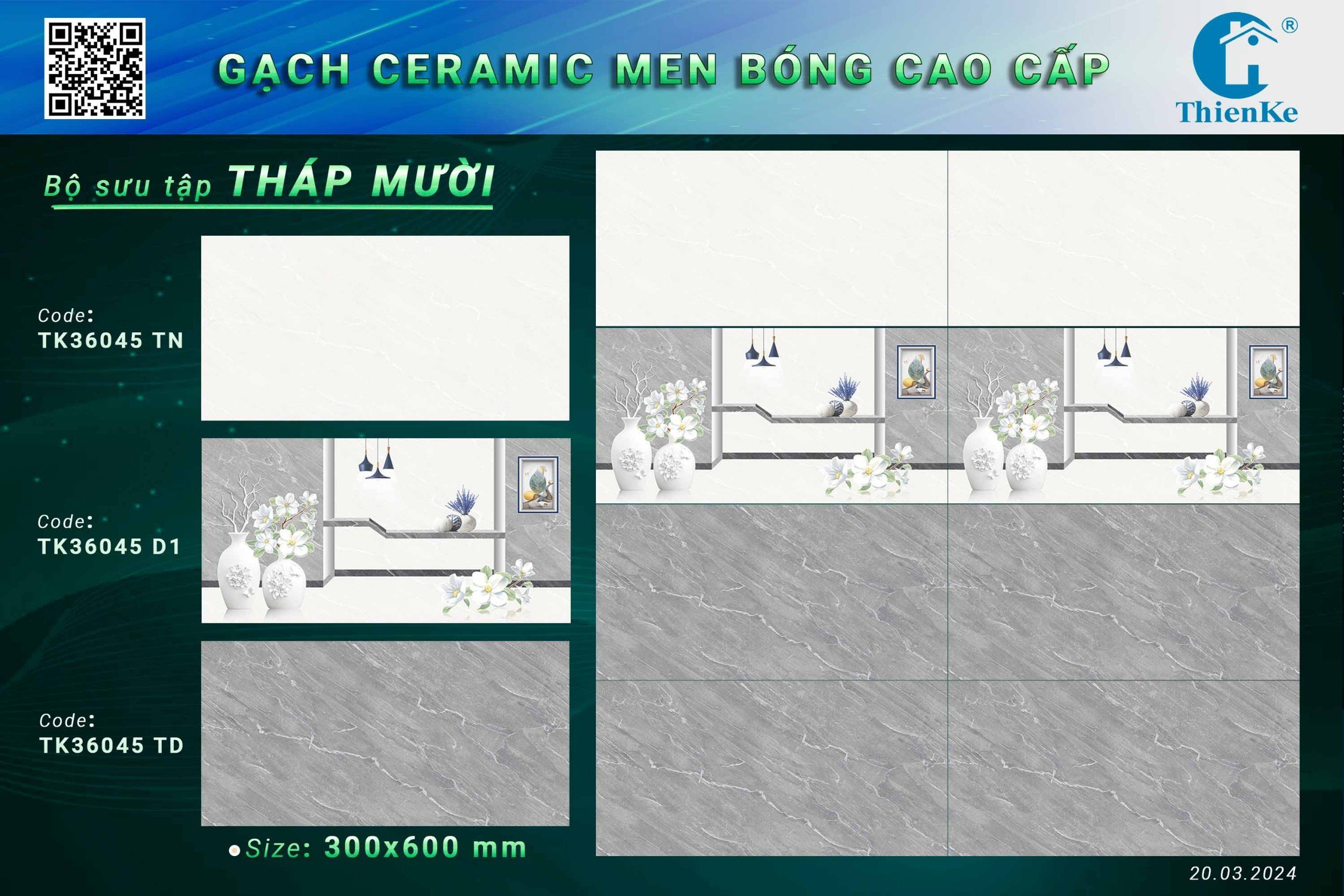 Gạch ốp tường 30x60cm-1296