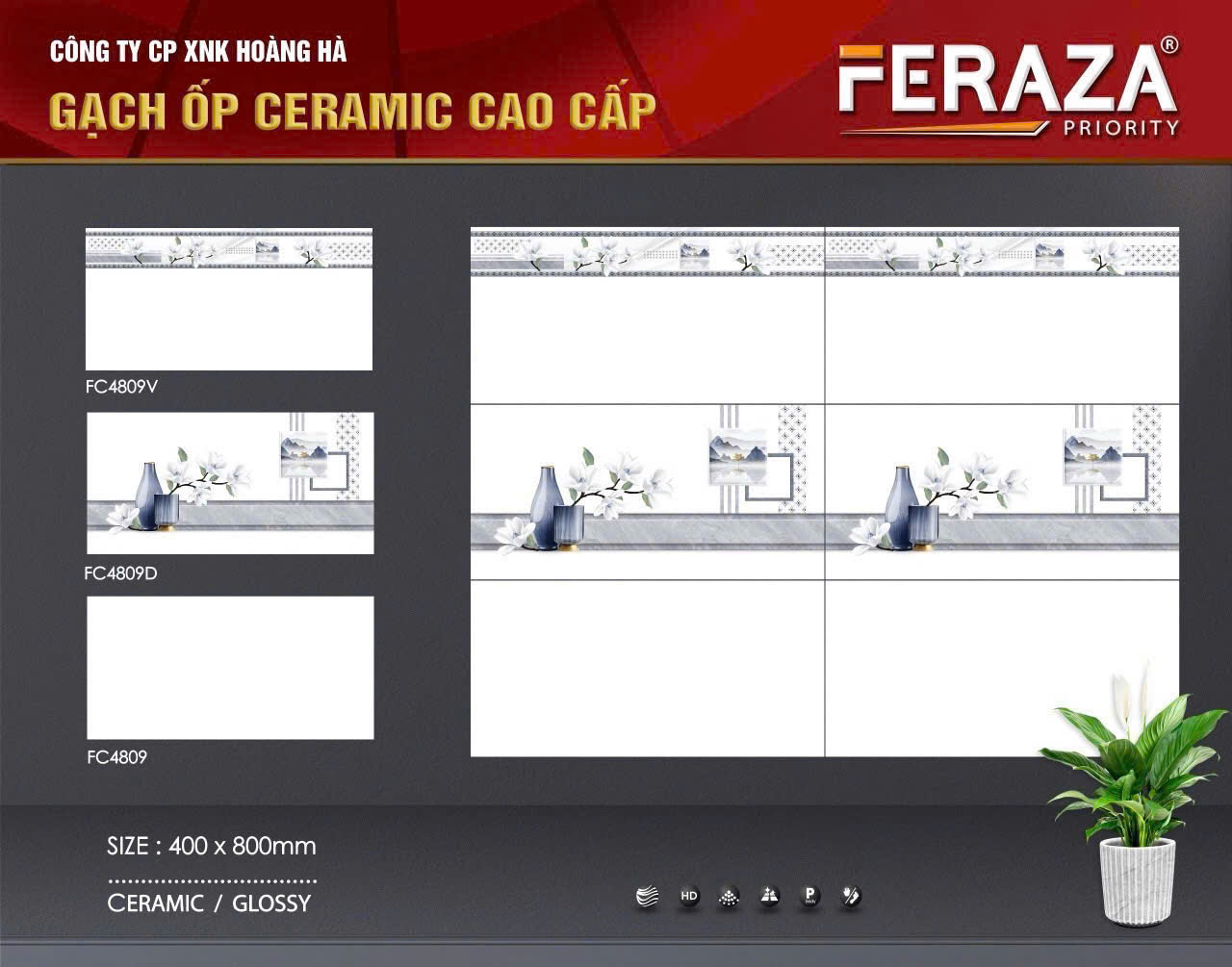 Gạch Ốp Tường 40x80 cm FC4809-4217