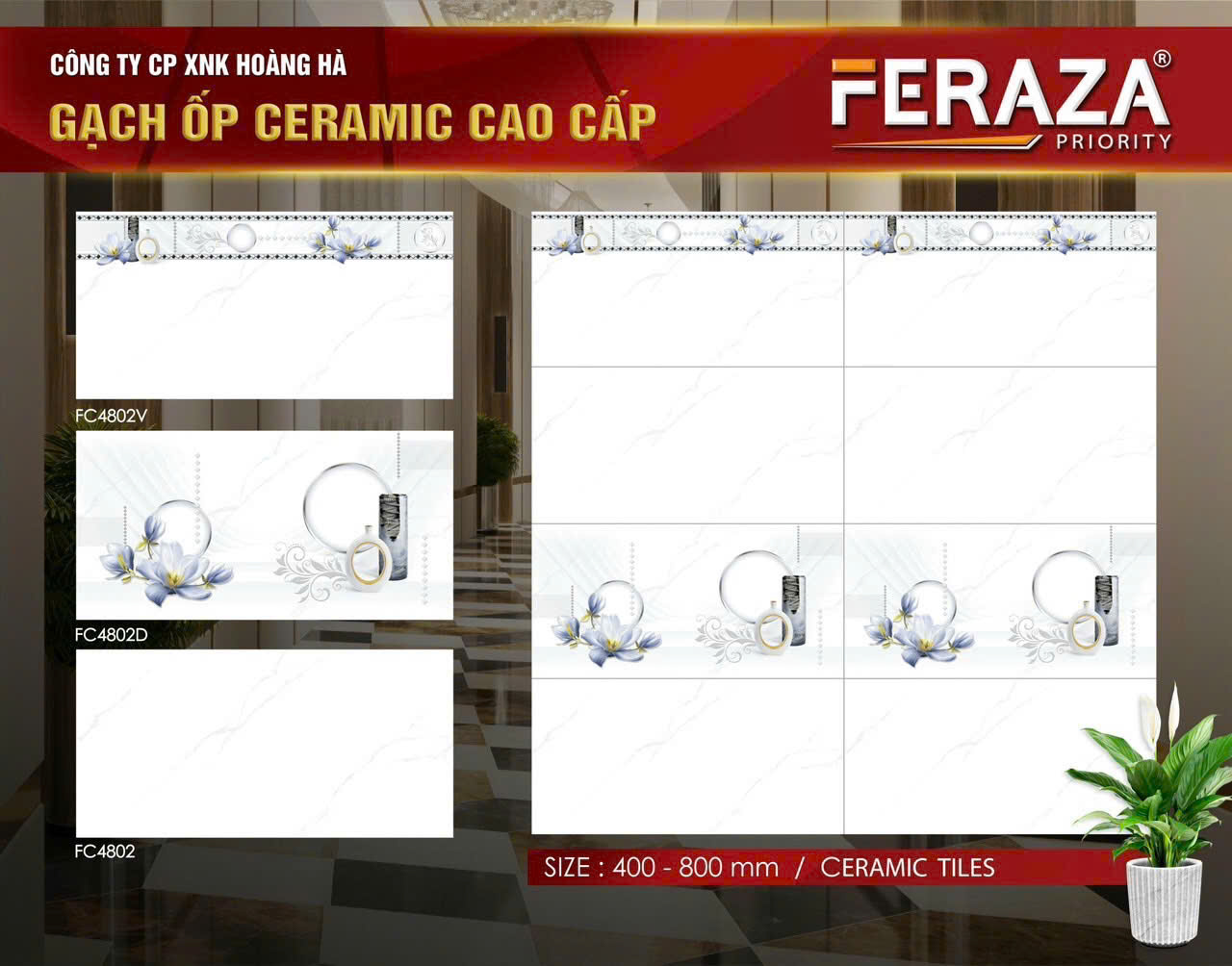 Gạch Ốp Tường 40x80 cm FERAZA-4172