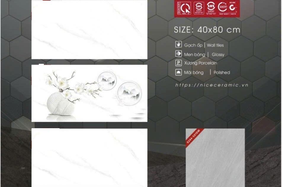 Gạch ốp tường 40x80 NICE-1895