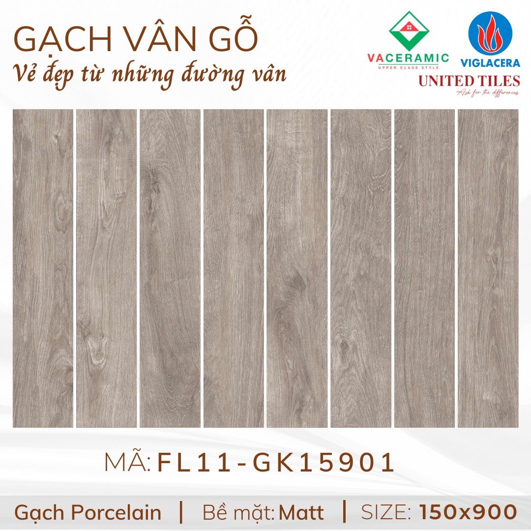 Gạch vân gỗ 15x90cm VIGLACETA -993