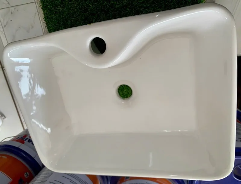 LAVABO BÀN ĐÁ NỔI VUÔNG MINH LONG-3288