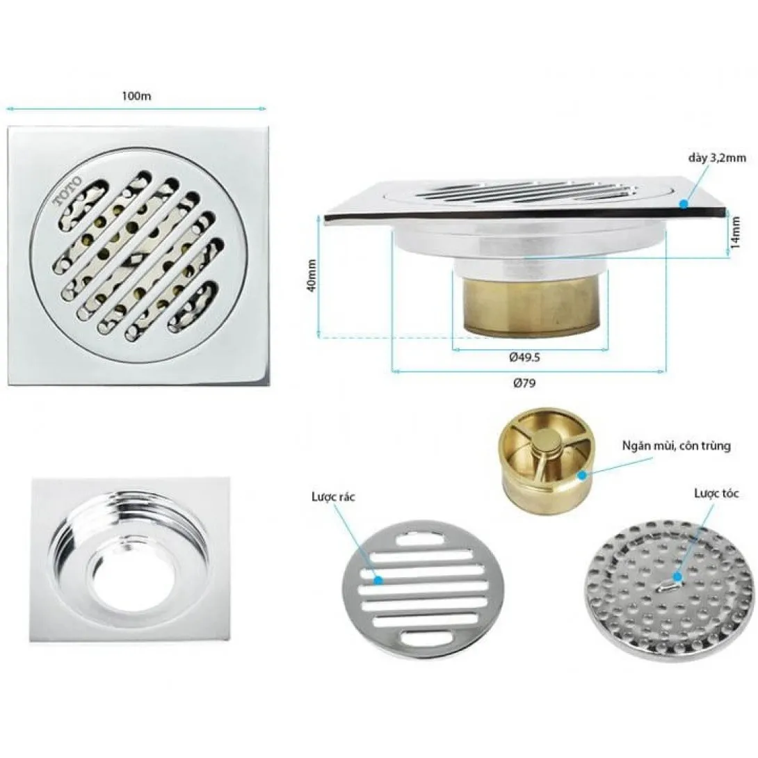 Phễu thoát nước sàn TOTO TVBA407-3064