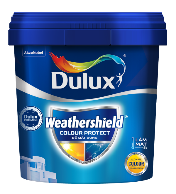 Sơn nước Dulux WeatherShield Colour Protect ngoại thất  Bóng E023 15 Lít-2534