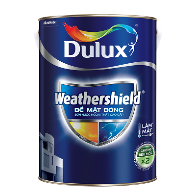 Sơn nước Dulux WeatherShield ngoại thất bóng BJ9 5 Lít-2524