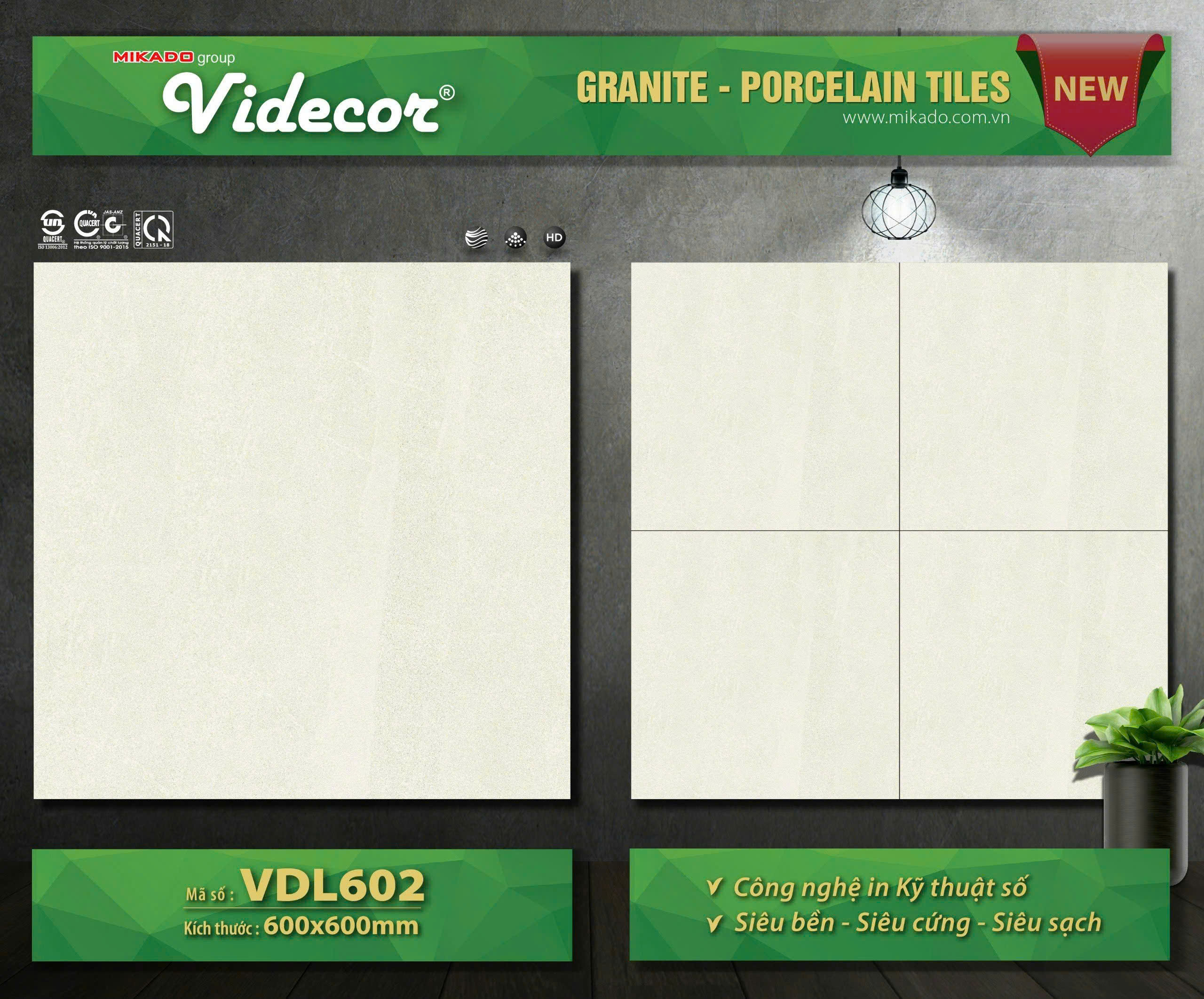 Gạch Lát Nền 60x60cm VDL602-4801