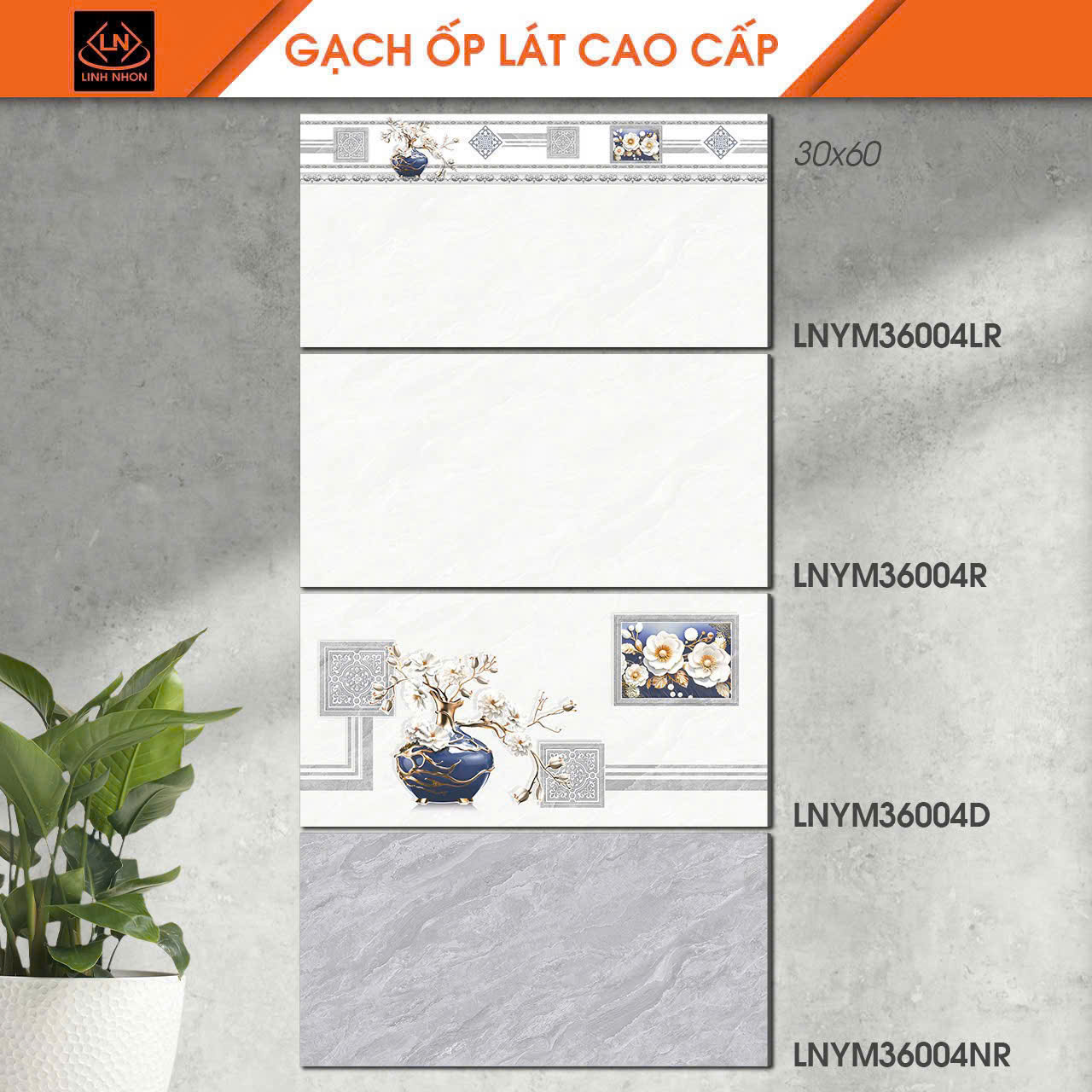 Gạch Ốp Tường 30x60cm 36004-4883