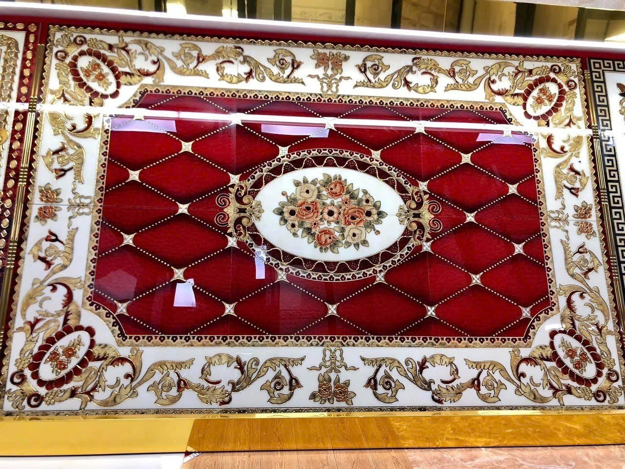 Gạch tranh thảm khắc kim 160x240cm-5539