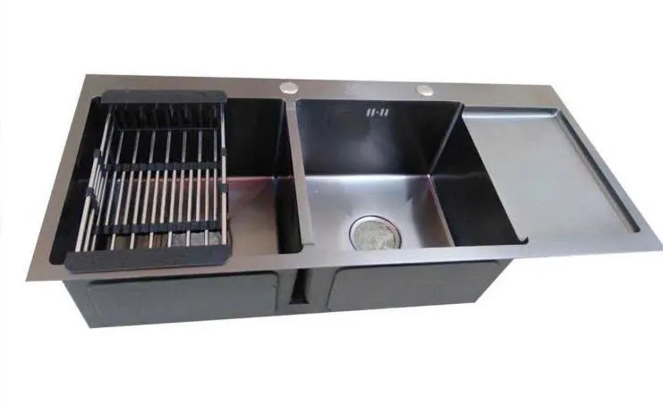 Chậu rửa chén 2 hố nano 100x48cm-5591