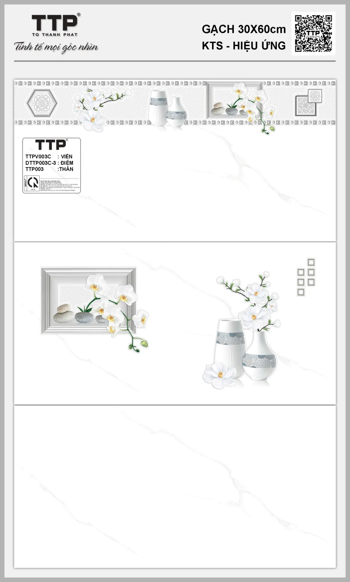 Gạch Ốp Tường 30x60cm (viền)-5723