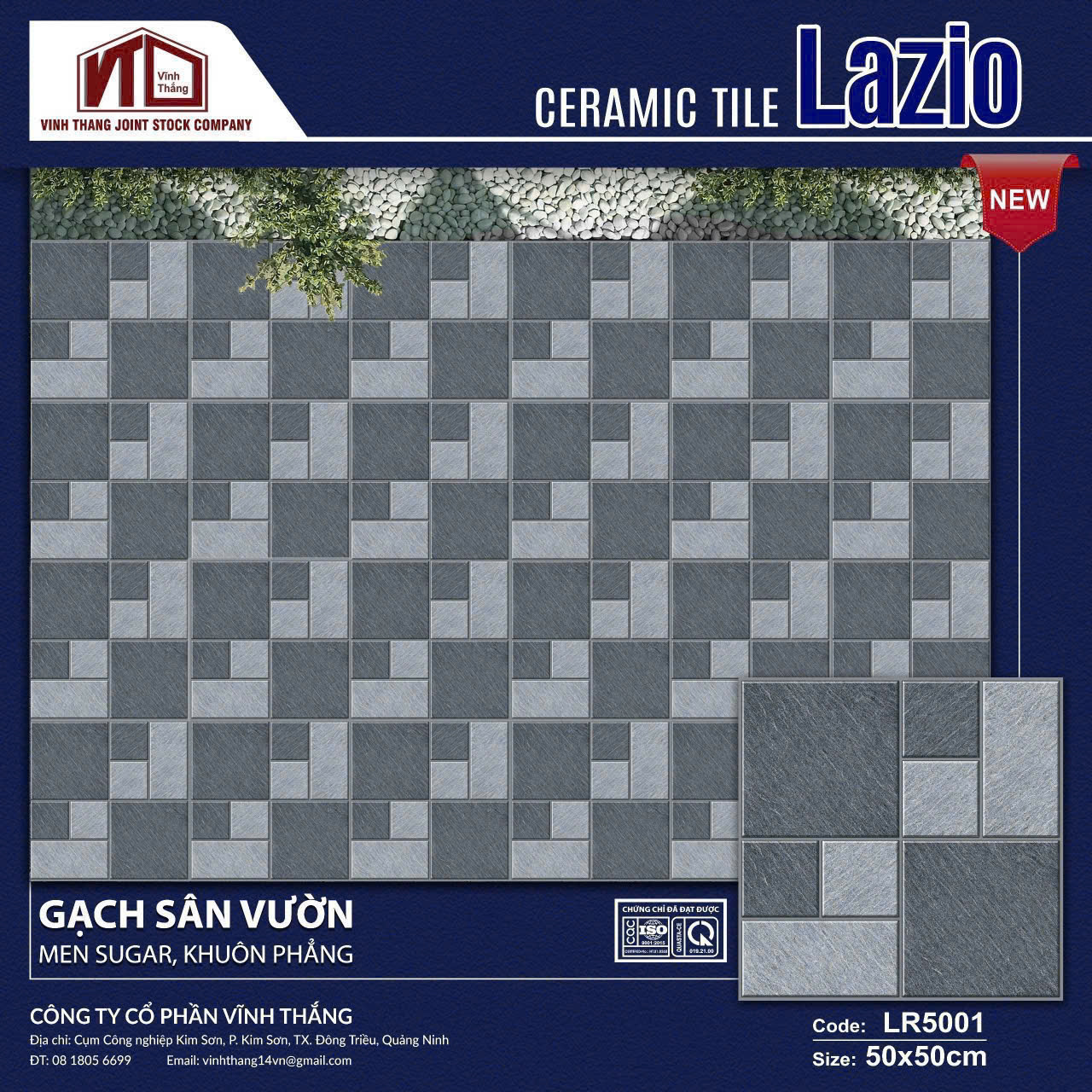 Gạch Lát Sân Vườn 50x50cm -5744